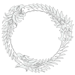 ESO ouroboros in white